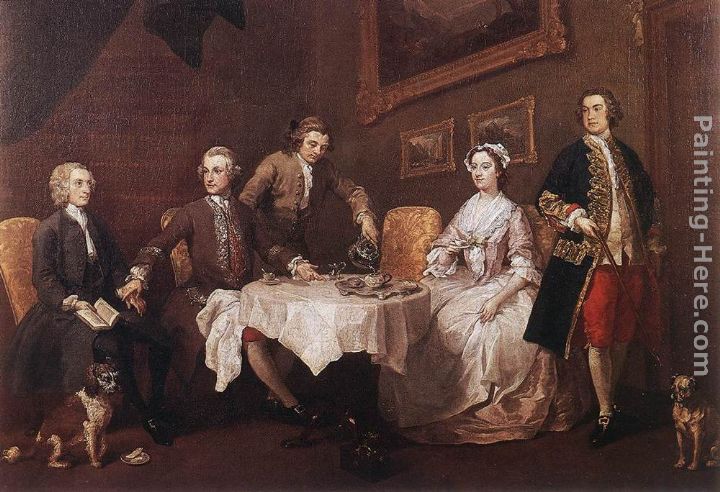 The Strode Family painting - William Hogarth The Strode Family art painting